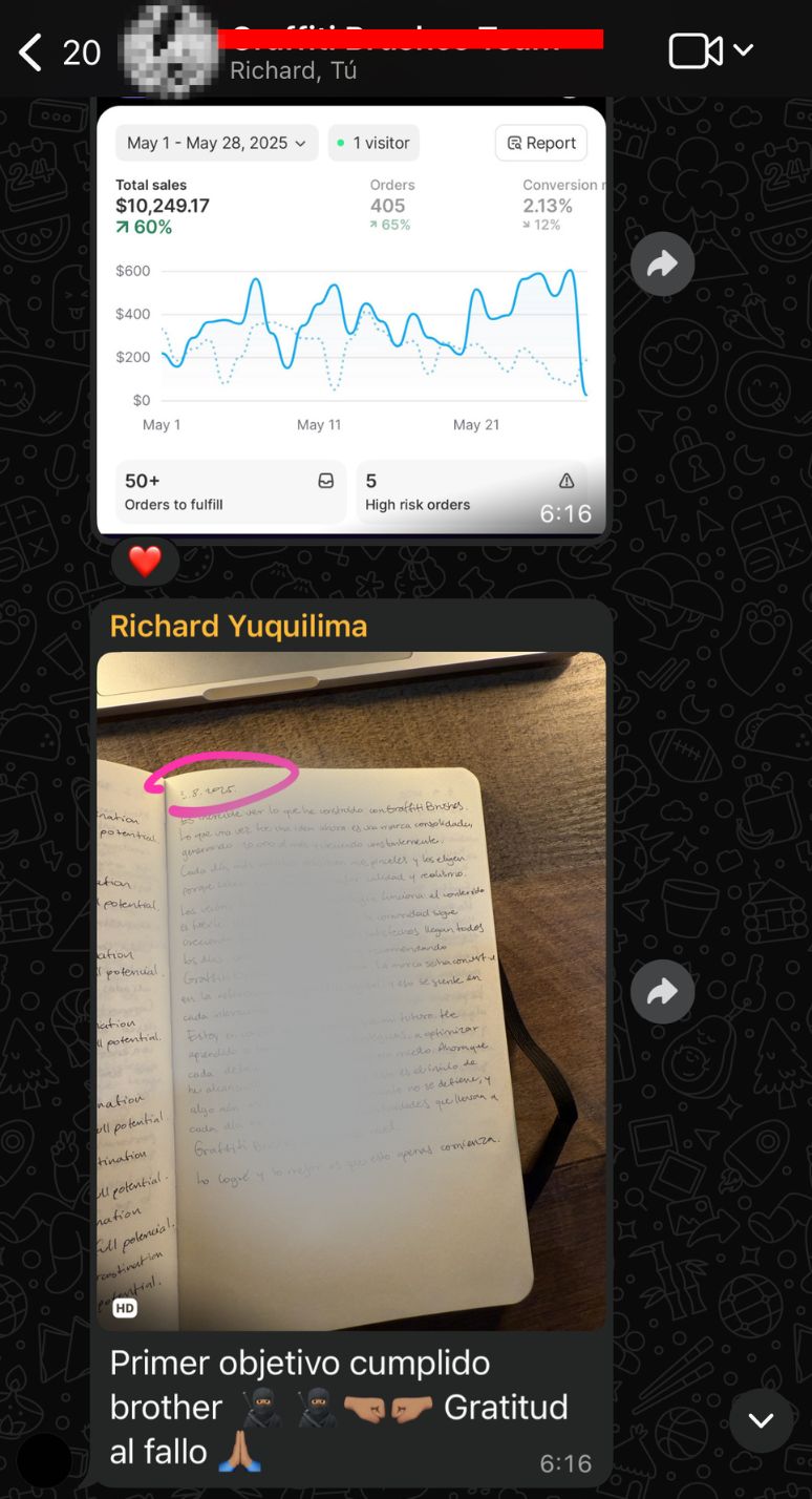 Chat WhatsApp - Richard Yuquilima