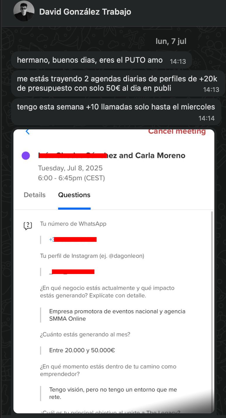Chat WhatsApp - David González